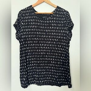 Apt. 9 Novelty Print Birds Blouse Top Size‎ XL